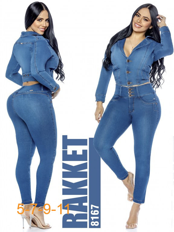 Rakket Denim Set with Vest