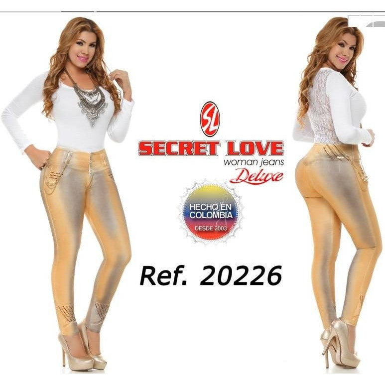 20226PAT-N JEANS LEVANTACOLA SIZE 7 USA 12 COL - awesome jeans colombia