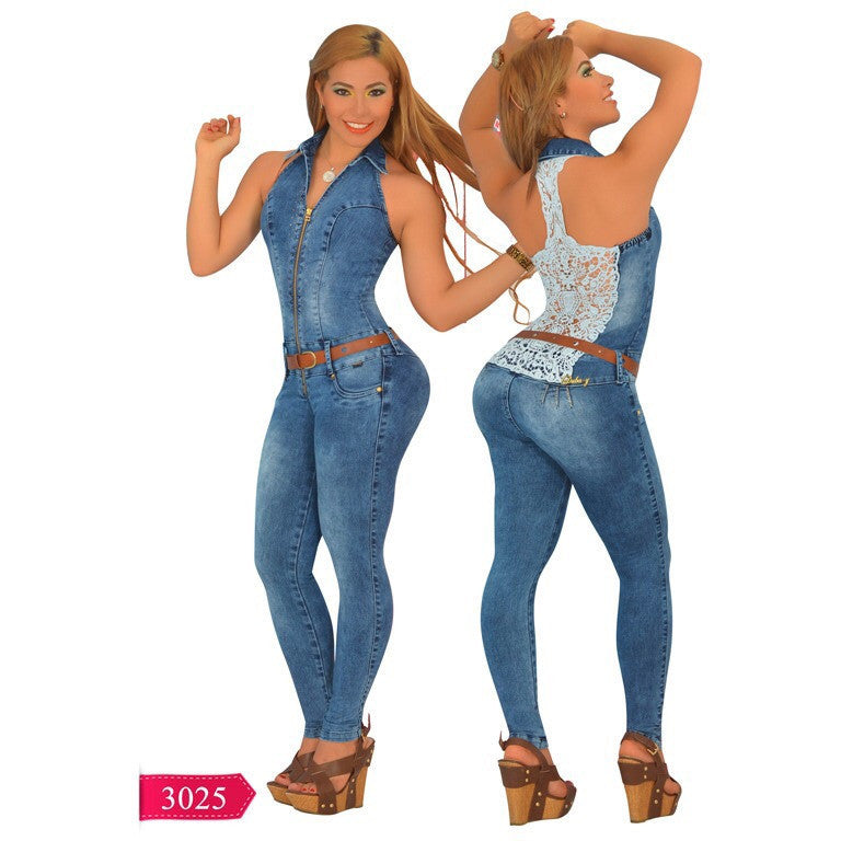 Enterizo Levantacola Colombiano Dubay  Ref. 115 -3025 SIZE 7 USA 12 COL - awesome jeans colombia