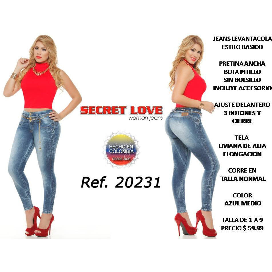 20231PAP-N BUTT LIFTING JEANS SIZE 5 USA 10 COL - awesome jeans colombia