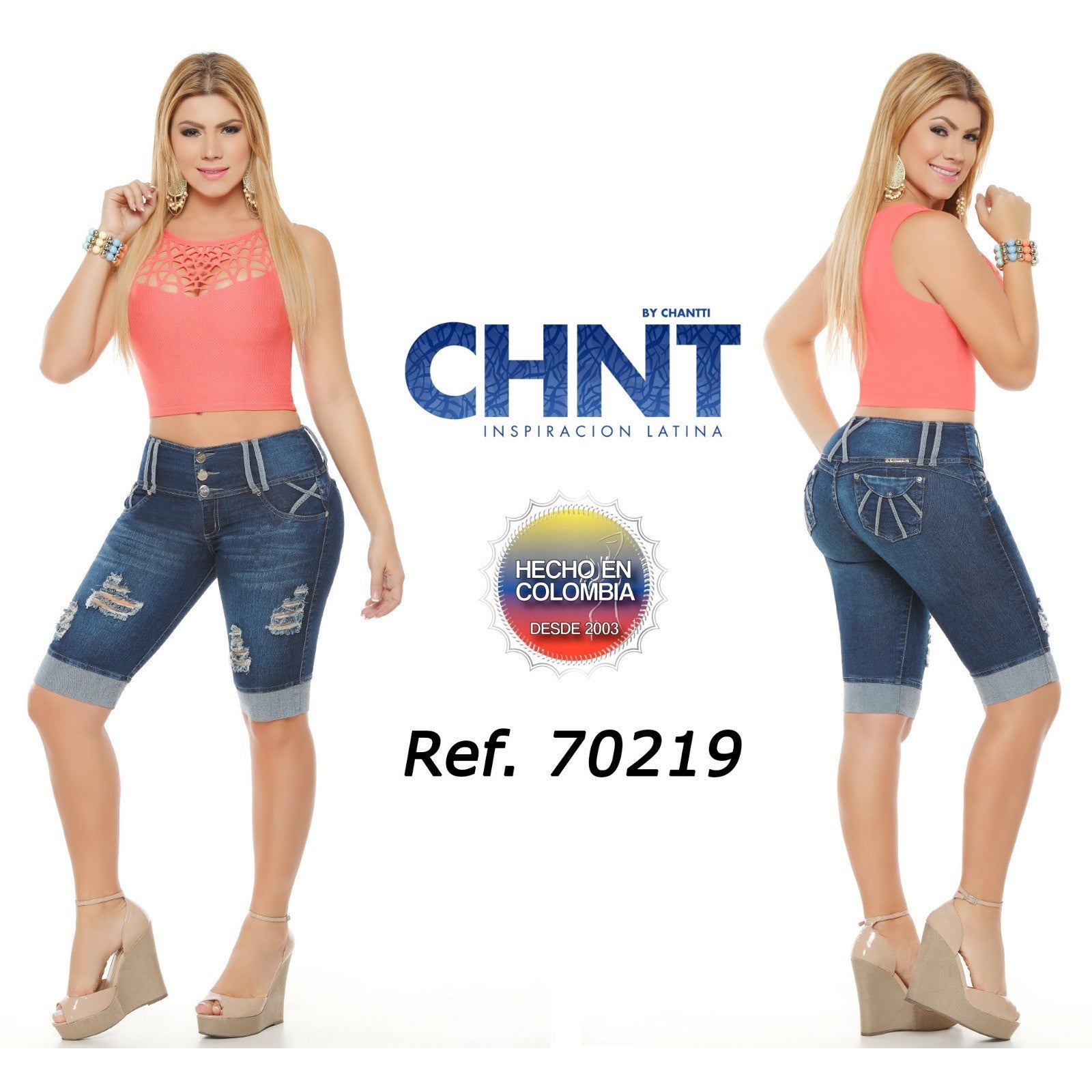 70219DTOPA-B BUMP UP TOREROS SIZE 3 USA 8 COL - awesome jeans colombia