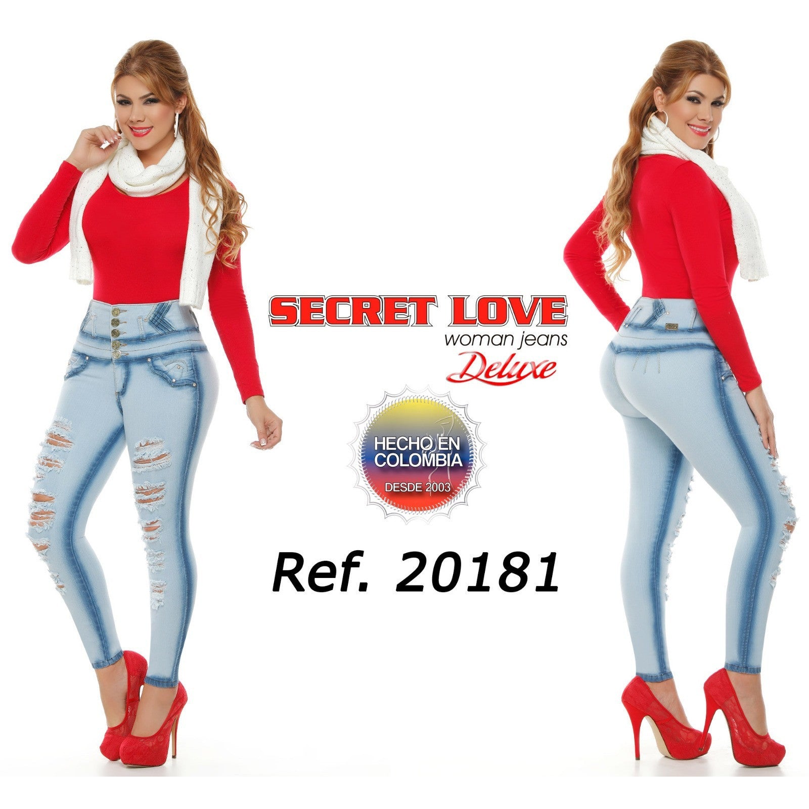 20181DTAT-N JEANS LEVANTACOLA SIZE 7 USA 12 COL - awesome jeans colombia