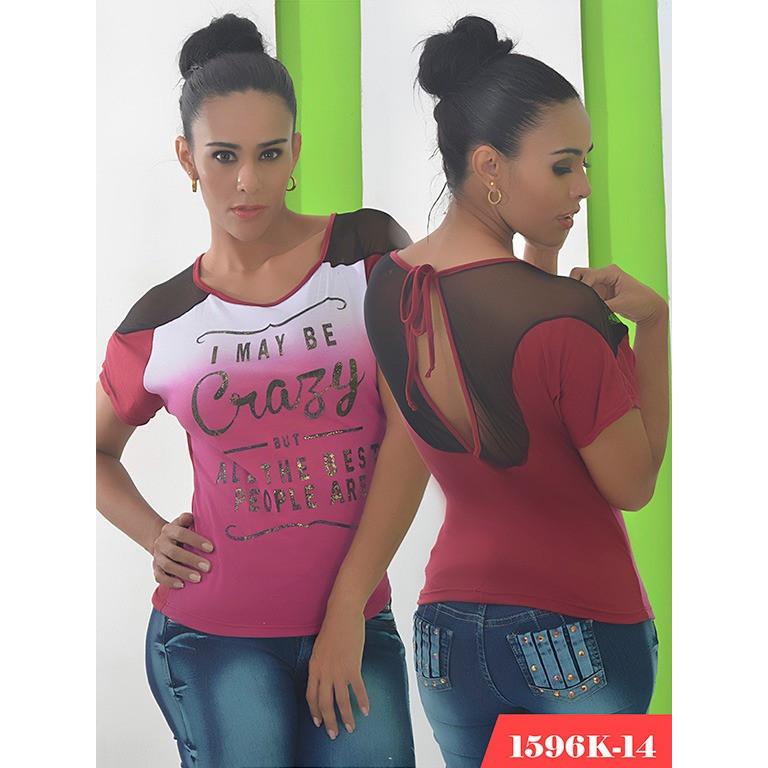Blusa Moda Colombiana Kapriccio  Ref. 233 -1596-14 1596-6 1596-5 SIZE M.L - awesome jeans colombia